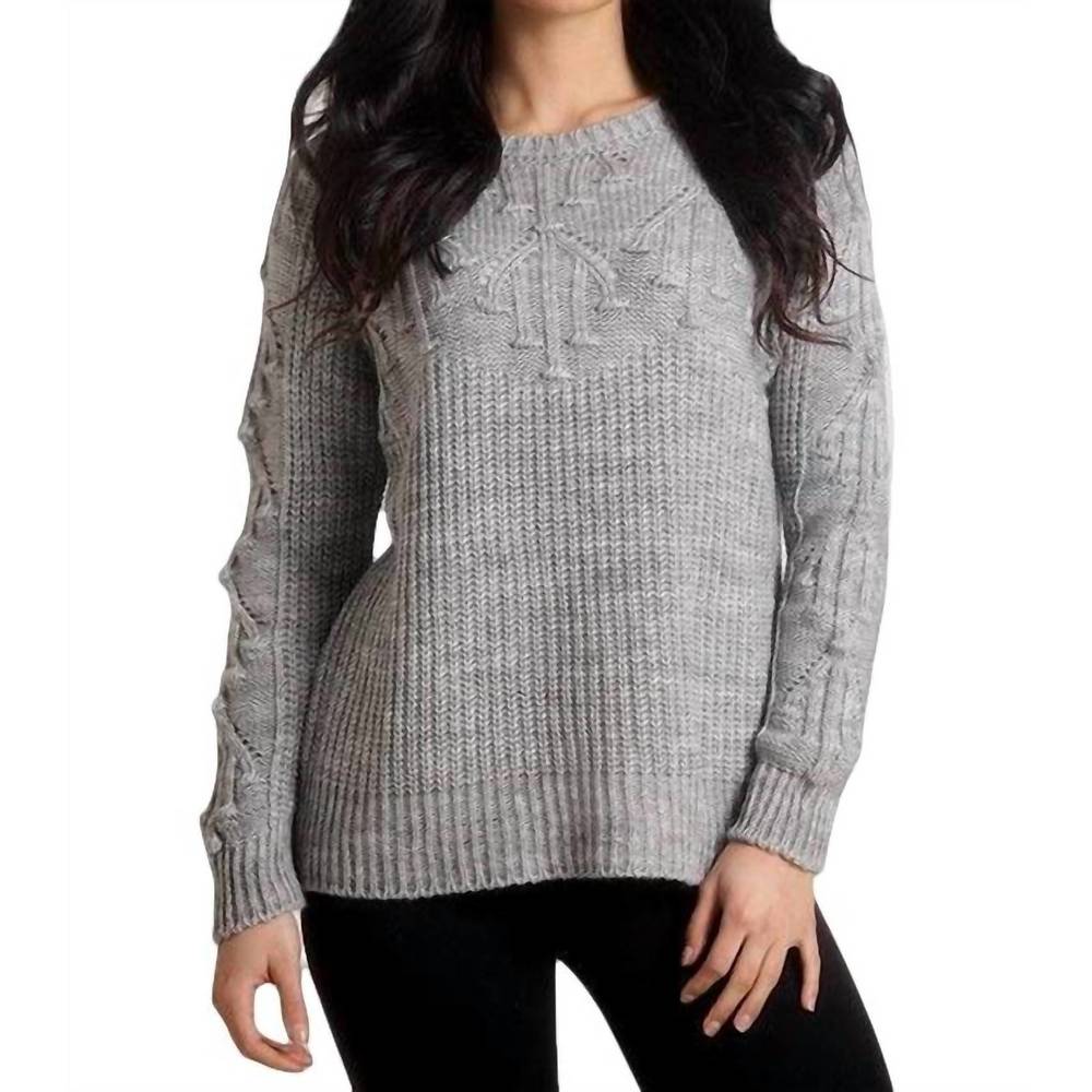 NEW FRENCH KYSS knit sweater in gray